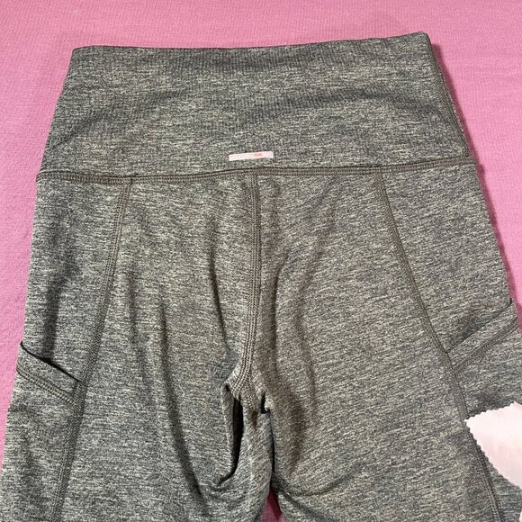 Aerie Chill Play Move Heathered Green Warm Legging with Pockets - Size Small - Picture 7 of 8